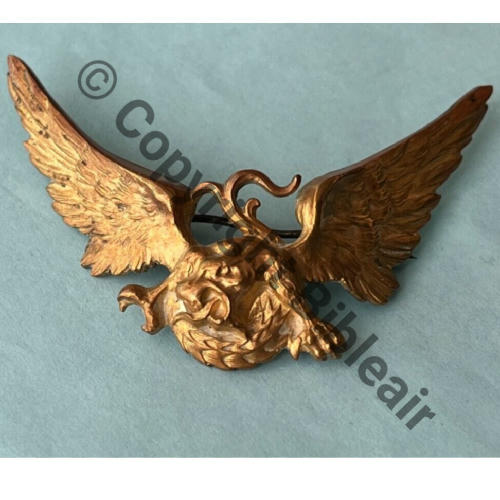41.3  1927+  INDO 3eDRILLE 41eGMA CHIMERE AILEE DOREE  SM Eping bascule  Embouti 62x40mm Etat usage Src.d.moselle 139Eur03.24 